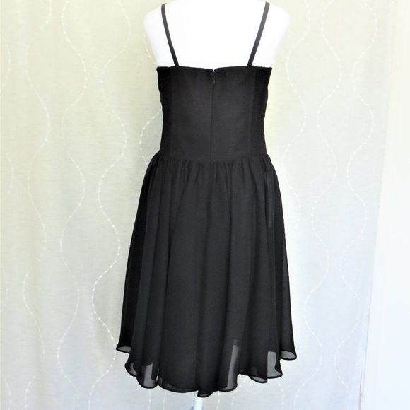 Little Black Chiffon Dress by Guess With Straps or Strapless......625 - Picture 3 of 13